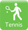 Tennis hotel facility icon